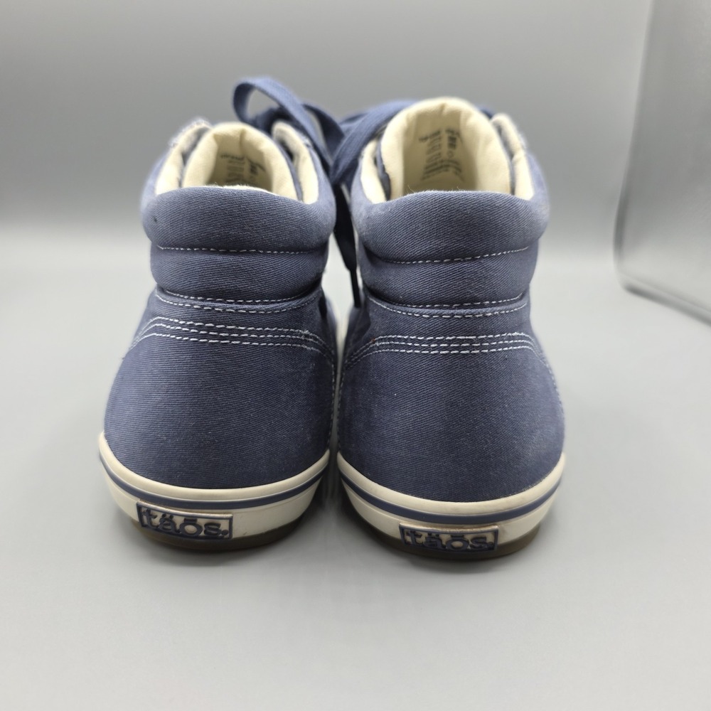 Taos Top Star Sneakers Womens 8.5 Blue Chambray Denim Mid Top Lace Up Comfort - Picture 5 of 15
